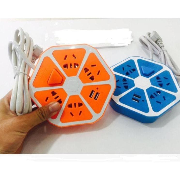 Ổ Cắm Điện Hình Trái Cam 2 Cổng USB