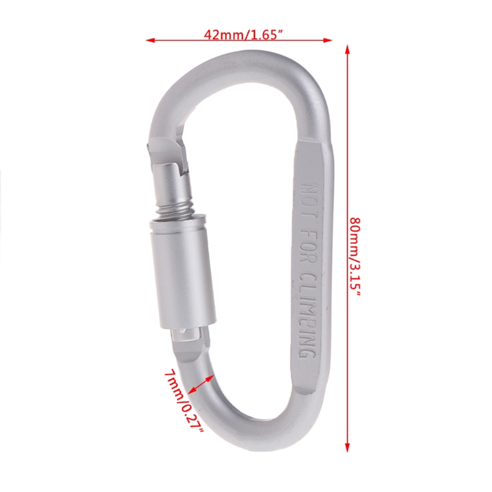 Móc leo núi bằng hợp kim nhôm có hình chữ D