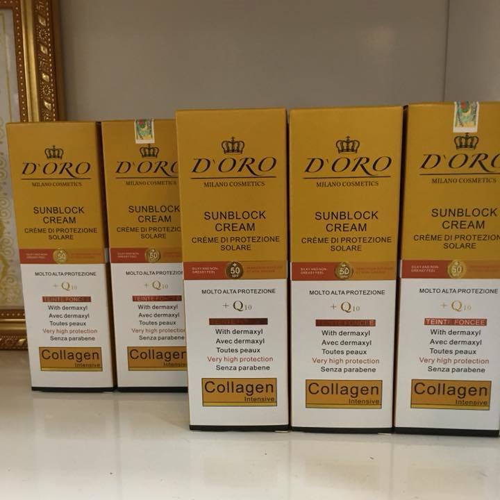 Kem chống nắng Doro Collagen Q10 SPF 50/PA+++ 50ml nhập khẩu chính hãng NPP Biz Cosmetics