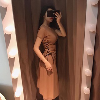 Tt444 - đầm maxi đan dây eo tôn dáng