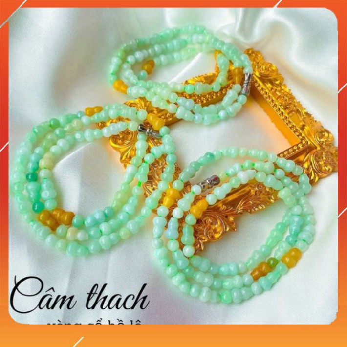Sản phẩm Vòng cổ đá câm thach tự nhiê, hình dáng hô lô tài lộc. hàng chuẩn đẹp