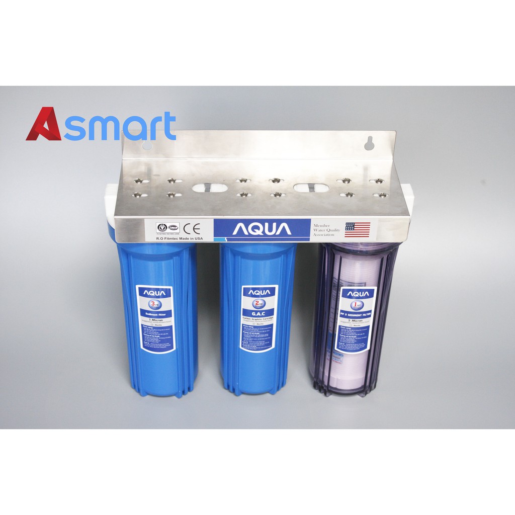 Bộ 3 cốc lọc thô Aqua 10 inch