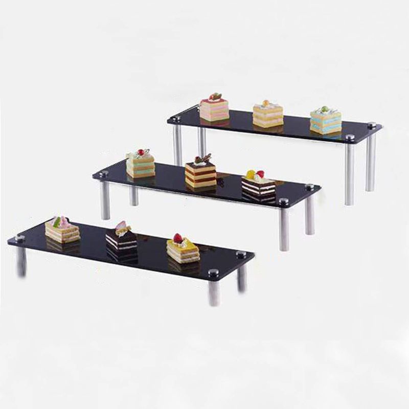 Bộ 3 Giá Đỡ Trưng Bày Bánh Ngọt/ Món Tráng Miệng Bằng Acrylic Độc Đáo Trang Trí Tiệc Cưới