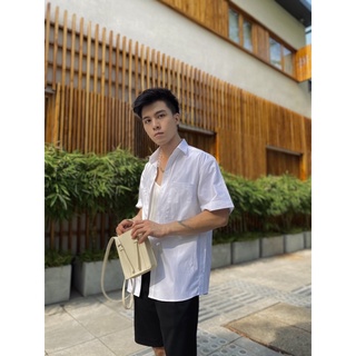 Áo Sơ Mi Trắng Cộc Tay