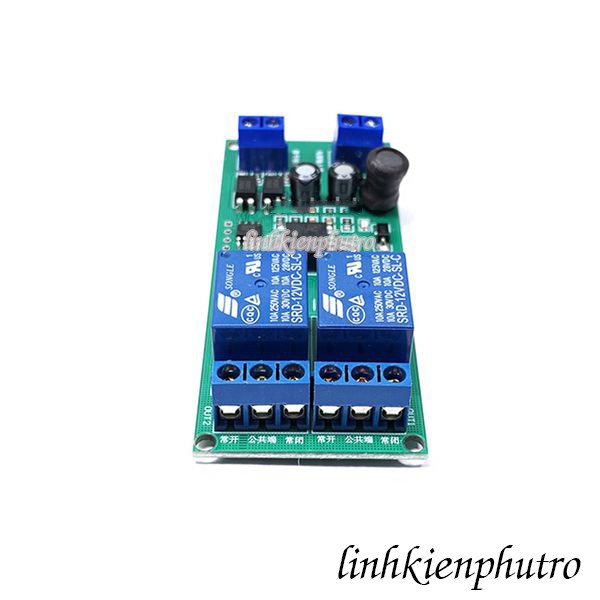 Mạch Kích Tạo Trễ Đóng Ngắt Relay 2 Kênh