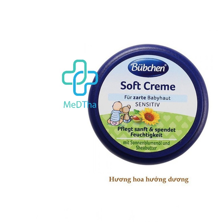 Kem Nẻ Bubchen Soft Creme Với Dầu Hướng Dương &amp; Sheabutter Đức 20ml - Dưỡng ẩm cho bé từ sơ sinh ngăn nẻ hiệu quả