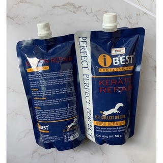 Hấp dầu iBEST Keratin Repair ( túi 500ml )