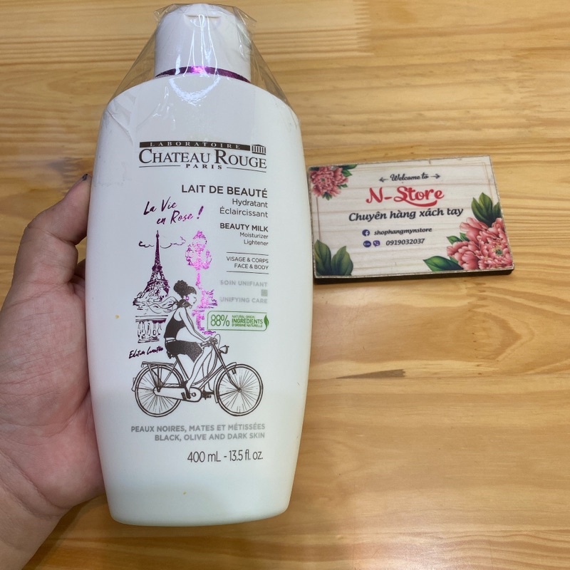 Lotion kích trắng da Chateau Rouge 400ml