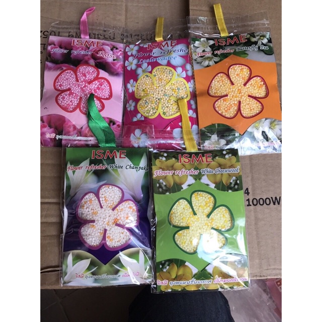 Combo 5 bịch Túi thơm Thái Lan siêu thơm 50g dùng treo phòng, xe hơi - 1 bịch - mùi ngẫu nhiên - khử mùi hiệu quả cao