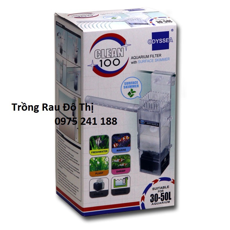 Lọc váng Odyssea Clean 100 cho bể 30-50 lít