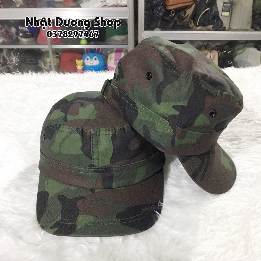 Nón kết đầu bằng có đuôi sau - Chất liệu Kaki bền chắc, phom nón đẹp thích hợp cho mọi người