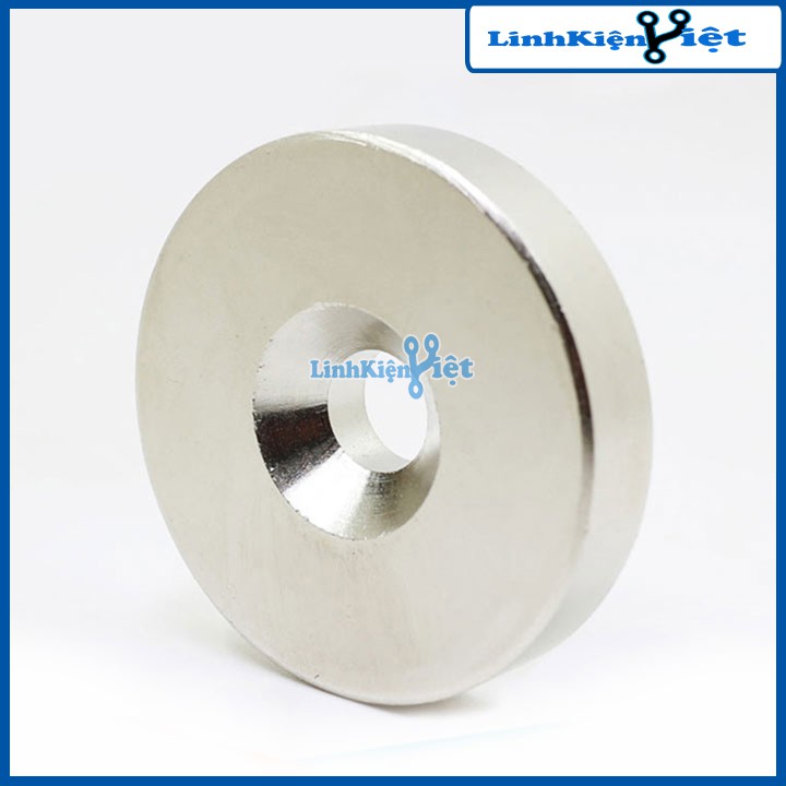 Bộ 5 Viên Nam Châm Đất Hiếm Tròn 15x3mm Có Lỗ 4mm Siêu Từ Tính