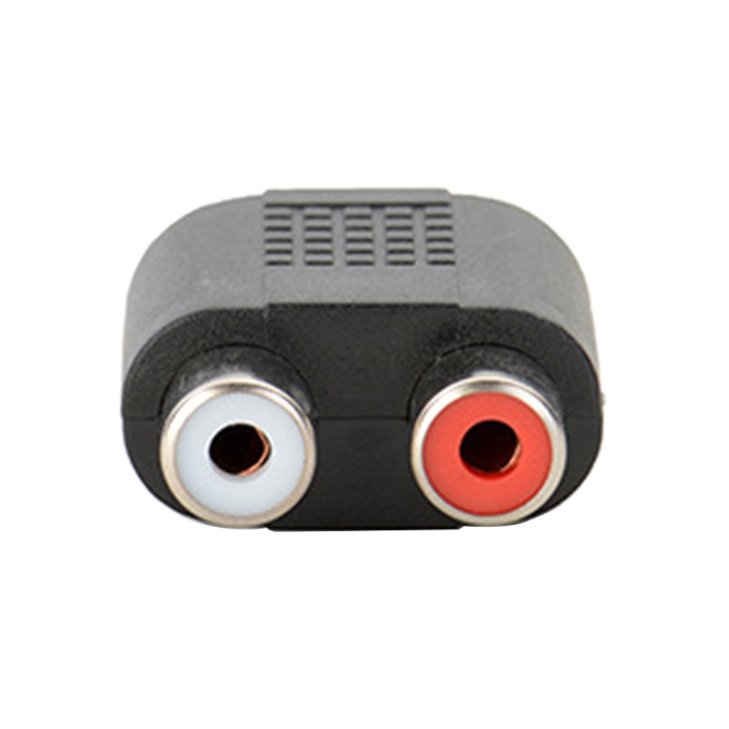 Set 2 Bộ Chuyển Đổi Kênh Đôi Màu Đỏ Và Trắng Giắc Cắm 3.5mm Sang 2RCA