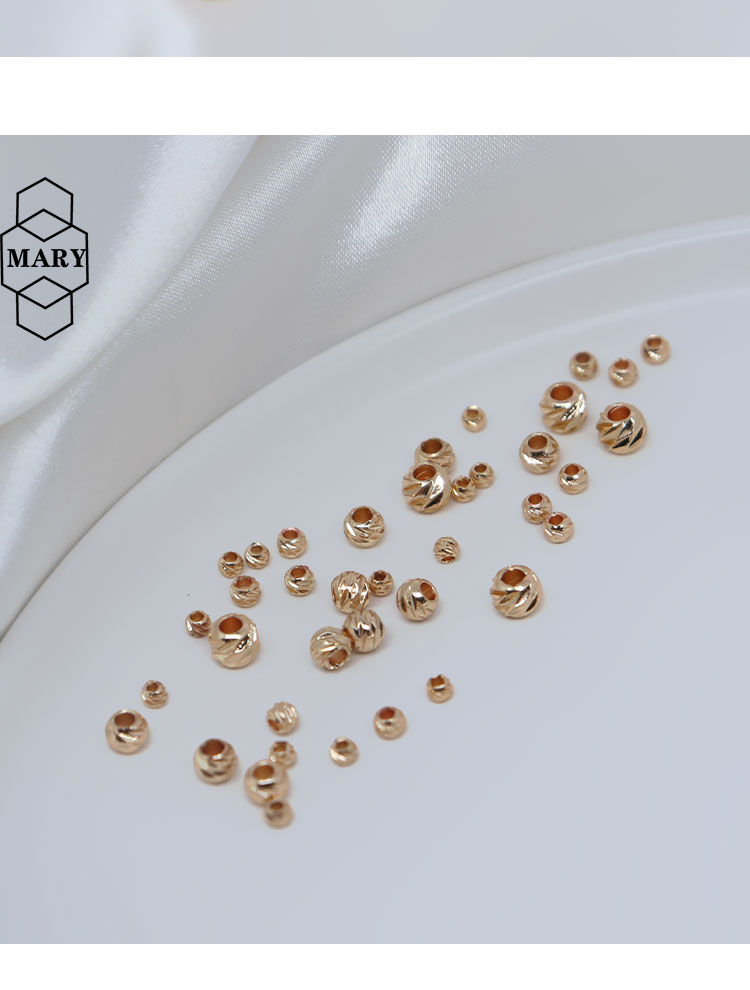 Chuỗi Hạt Bằng Đồng 14K Màu Sắc Dùng Làm Trang Sức diy