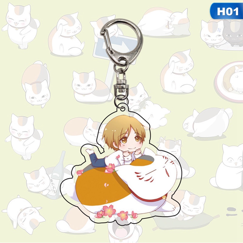 Móc khóa trong suốt hình nhân vật anime Natsume Yuujinchou dễ thương