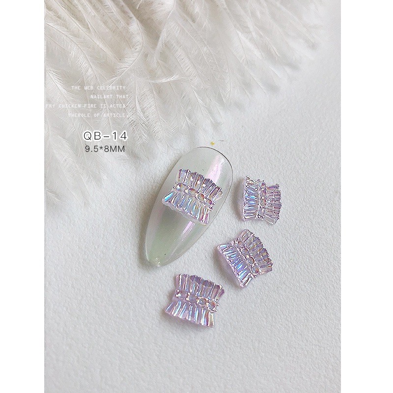 phụ kiện đá hình trang trí móng tay nail mẫu mới