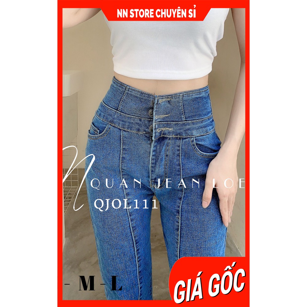 QUẦN JEAN ỐNG LOE QJOL111 ⚡ẢNH THẬT⚡ QUẦN JEAN DÀI NỮ ⚡ QUẦN JEAN CO GIÃN ⚡QUẦN BÒ CẠP CAO