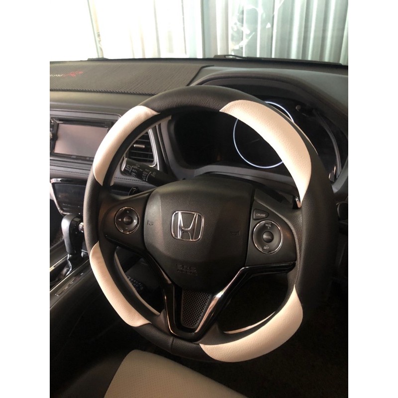 Vỏ Bọc Vô Lăng Xe Hơi Honda Stir Brv Brio Hrv Mobilio Jazz City Màu Trắng