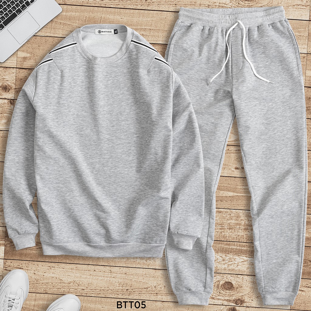 Bộ Thể Thao Nam Vải Nỉ Da Cá Cao Cấp Thời Trang Batino | BigBuy360 - bigbuy360.vn