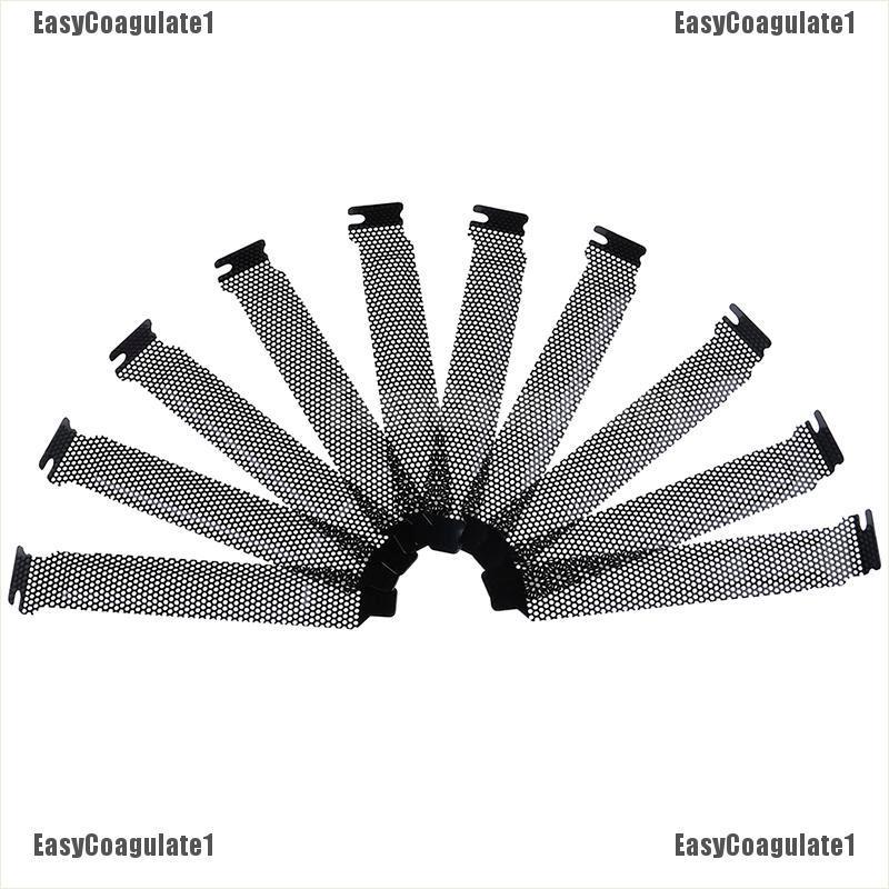 Bộ 10 tấm lưới thép cứng che khe cắm PCI phía sau thùng máy tính