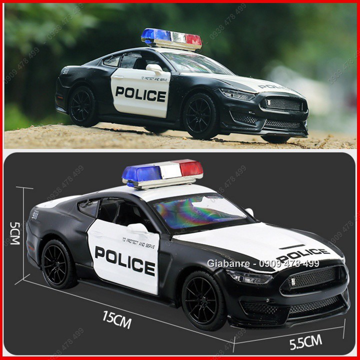 Mô Hình Kim Loại Ford Mustang Police – Tỉ Lệ 1:32  - 9715.5