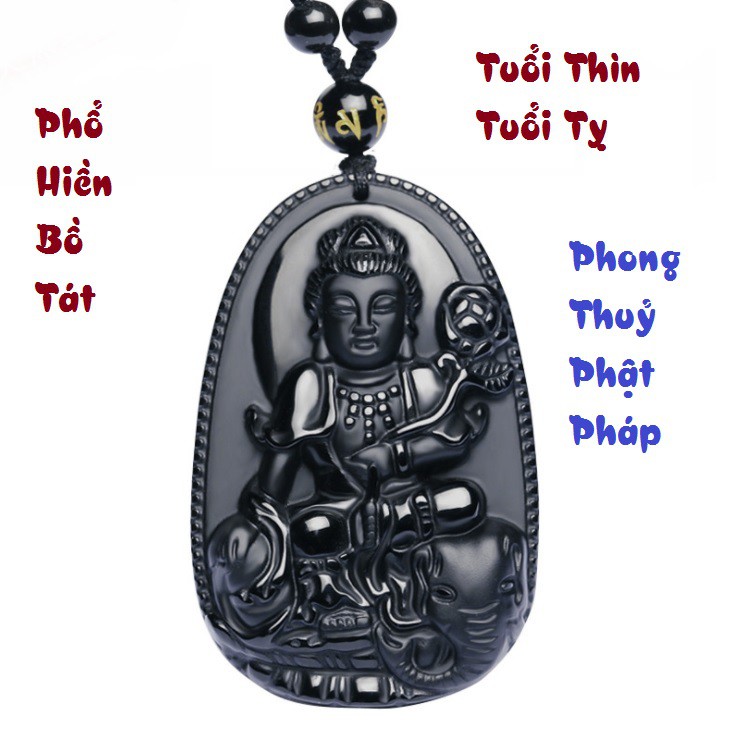 Phật Bản Mệnh Phổ Hiền Bồ Tát, Độ Mệnh Cho Người Tuổi Thìn và Tỵ (Màu Đen)