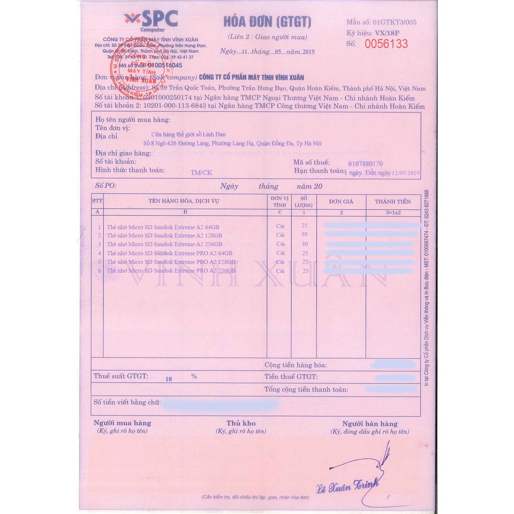 Thẻ nhớ Micro SD Sandisk Extreme A2 256GB 128GB 64GB U3 4K 160MB/s