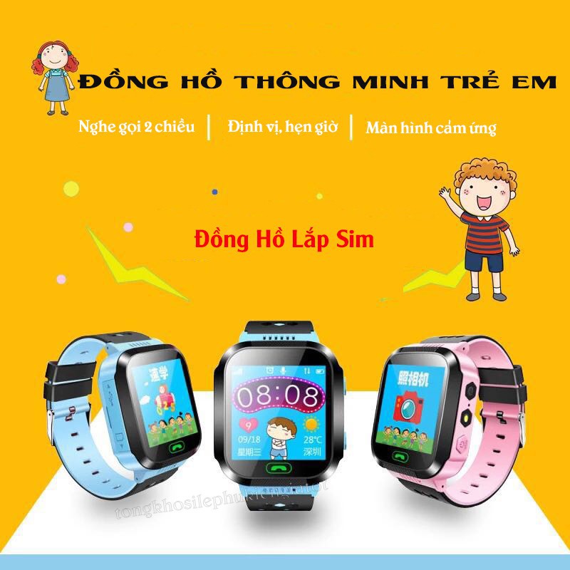 ✇☁Đồng Hồ Thông Minh Trẻ Em T09  Có Tiếng Việt Lắp Sim Nghe Gọi 2 Chiều Cho Bé - Toppu Store