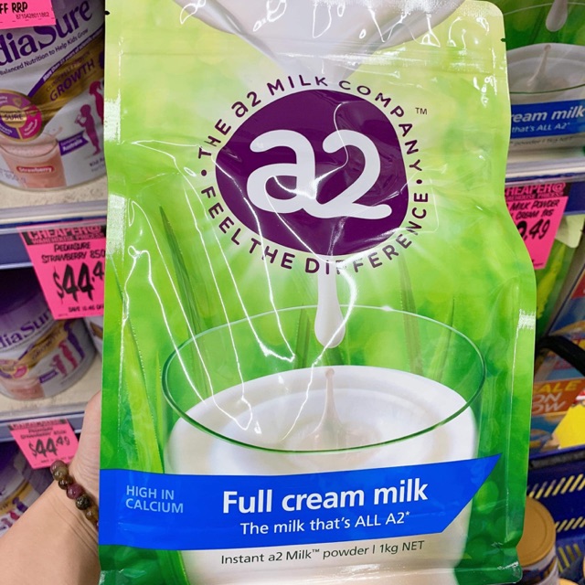 Sữa nguyên kem A2 dạng túi