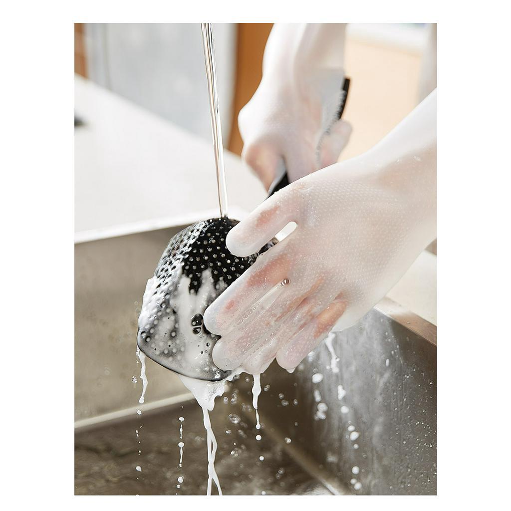 Đôi Găng Tay Tắm Và Matxa Cho Chó Mèo Chất Liệu Silicon Bền Bỉ