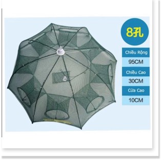 Lưới đánh bắt cá bát quái 8 cửa