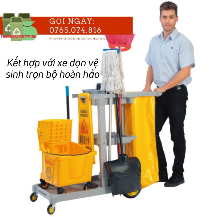 Xe vắt nước lau nhà, Xe vắt móp 20L, 36L Xe vắt nước lau nhà đơn