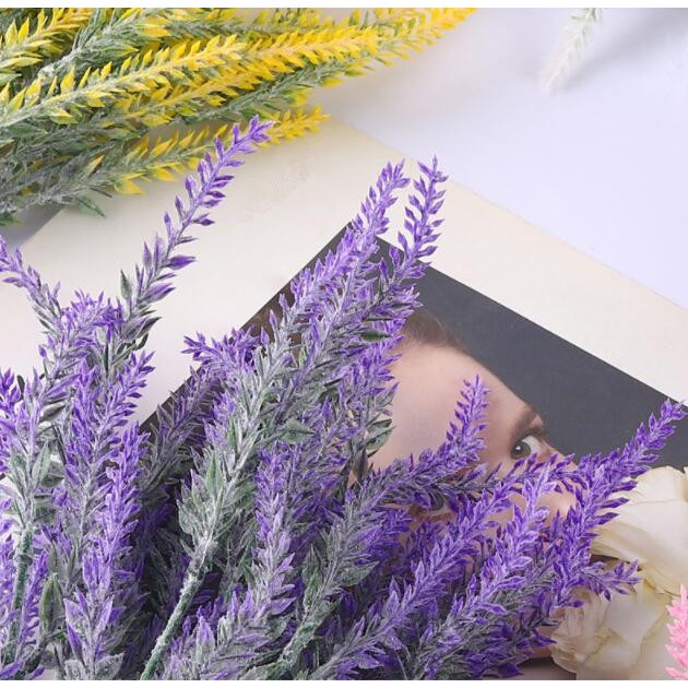 Bó 5 Nhánh Hoa Oải Hương Nhân Tạo Bằng Lúa Mạch