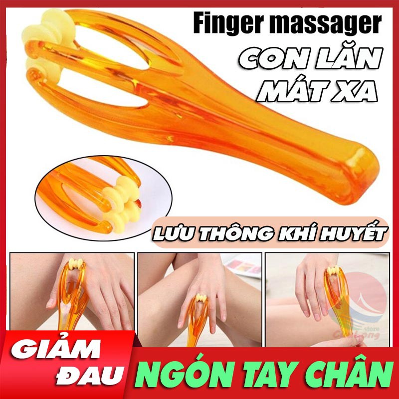 Con Lăn Mát Xa Ngón Tay Ngón Chân Giảm Đau, Giúp Lưu Thông Khí Huyết, dụng cụ con lăn massage ngón tay bàn tay kiểu Nhật