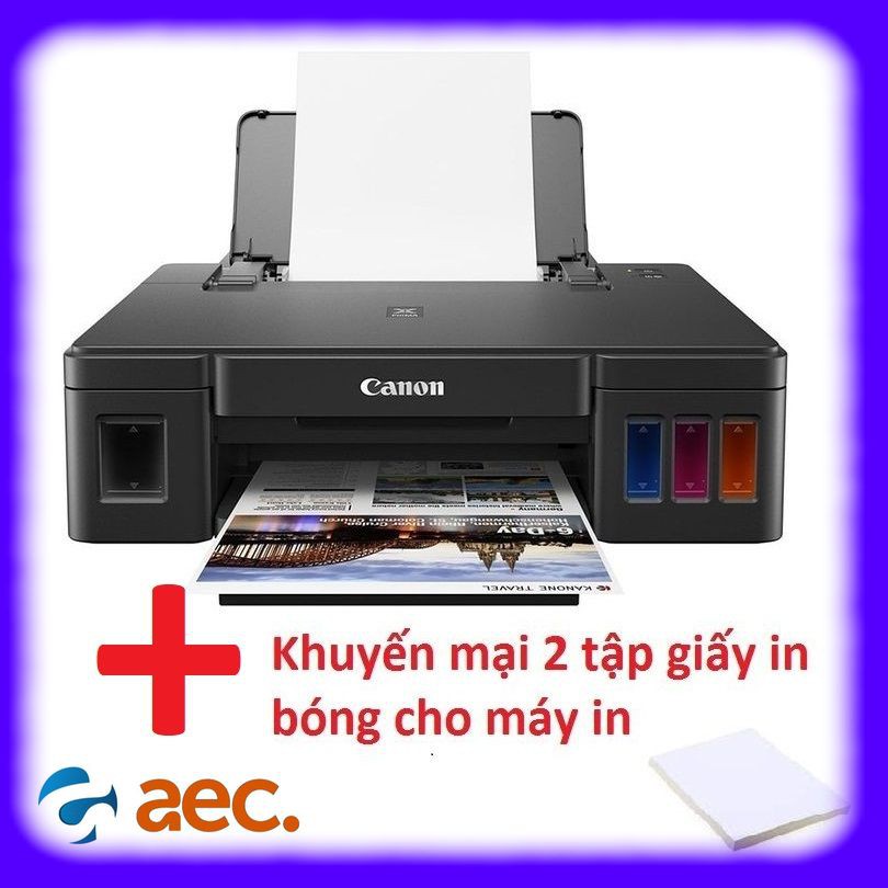 Máy in phun màu Canon G2010 sử dụng mưc Hàn Quốc ( đã gồm 4 bình mực Hàn Quốc 100ml ) + Khuyến mại 2 tập giấy in | WebRaoVat - webraovat.net.vn