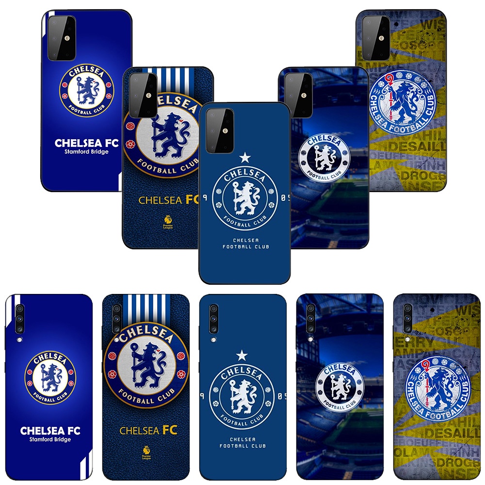 Ốp Điện Thoại Mềm In Logo FC Chelsea Cho Samsung Galaxy A9 A8 A7 A6 A8 + A6 + Plus 2018 Quantum 2 M20 M30 FL28