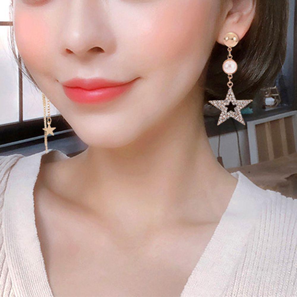 Vanes1 Bông Tai Tua Rua Không Đối Xứng|Khuyên Tai Thời Trang Cá Tính