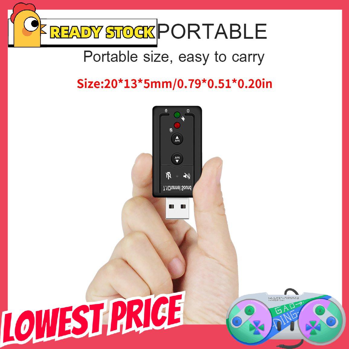 Usb Âm Thanh 7.1 Đầu Cắm 3.5mm Chất Lượng Cao | BigBuy360 - bigbuy360.vn