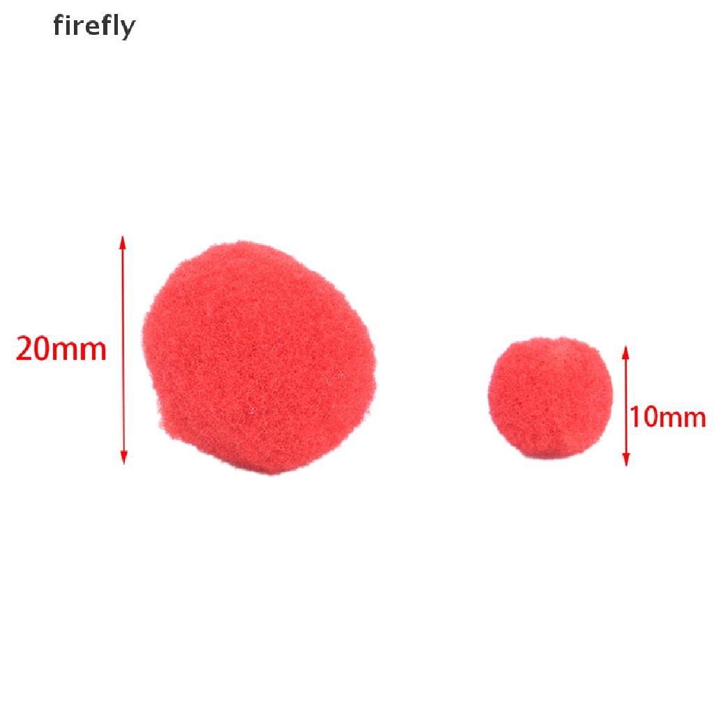 Set 100 Quả Cầu Lông Xù Mini 10mm 20mm Nhiều Màu Sắc Làm Đồ Thủ Công DIY