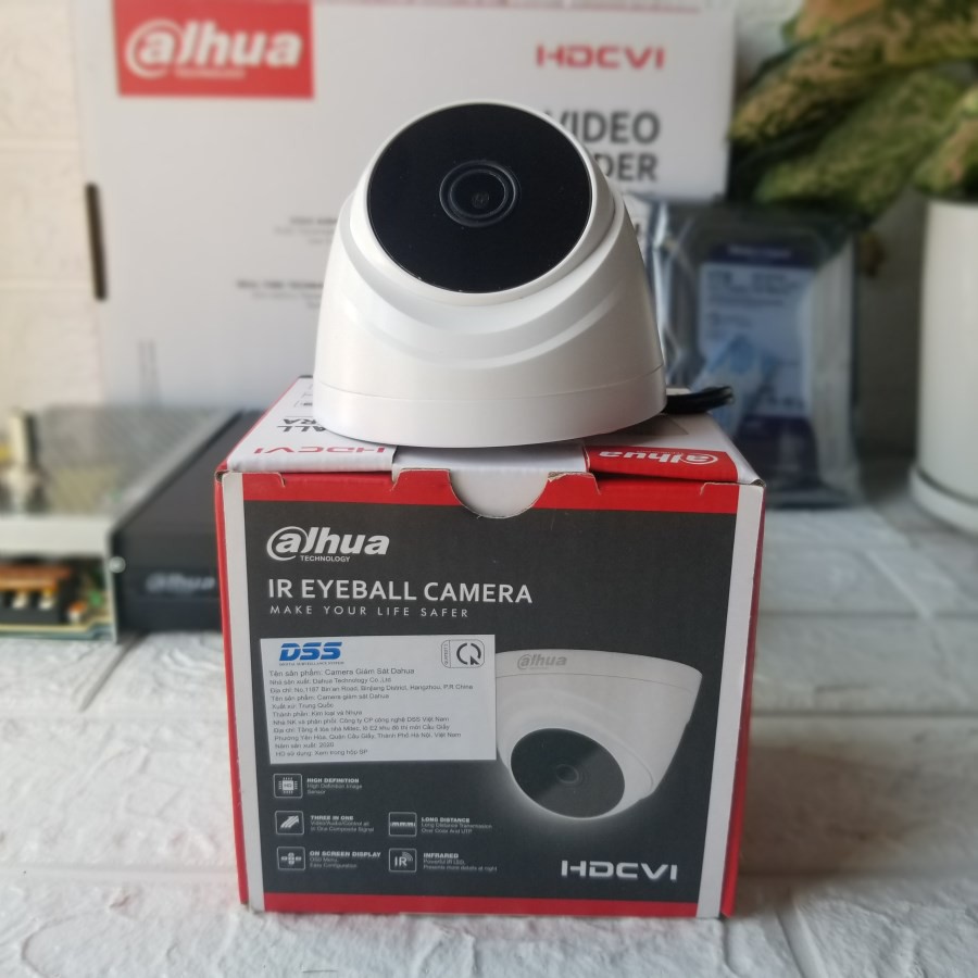 Camera Dome HDCVI hồng ngoại 2.0 Megapixel DAHUA HAC-T1A21P - Hàng chính hãng | BigBuy360 - bigbuy360.vn