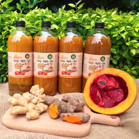 Cốt nghệ hạt gấc hạ thổ chai 500ml