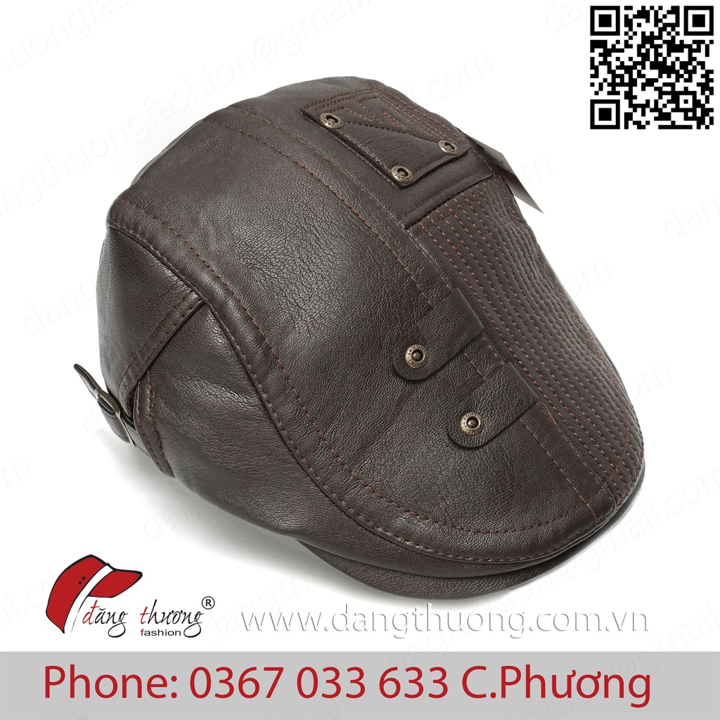 Mũ nón beret Pu cho nam  cực ngầu