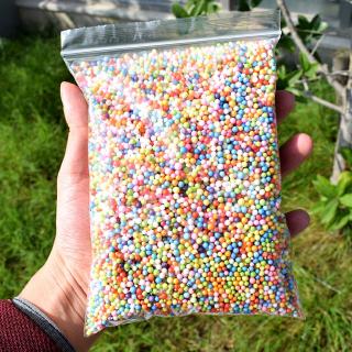 Hạt cườm bằng xốp nhỏ trộn màu dùng làm phụ kiện cho slime