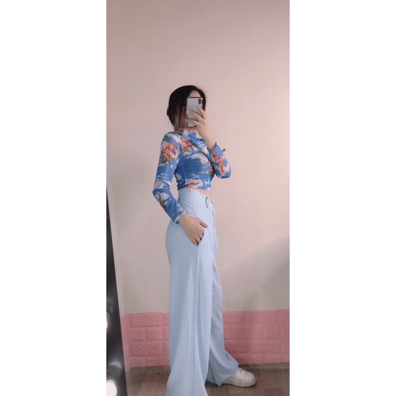 Quần cullot xuông xanh dịu nhẹ⚡️FREESHIP EXTRA⚡️