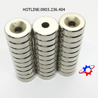 Nam châm đất hiếm tròn có lỗ có thể mix các loại