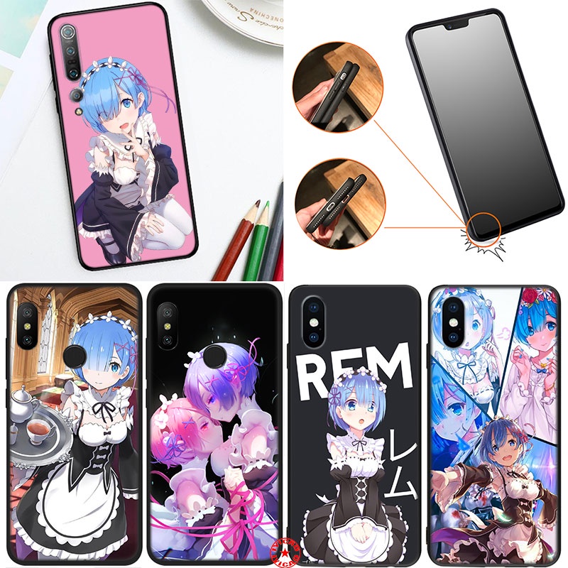 Ốp điện thoại hình anime Re Zero Ram Rem cho XIAOMI MI MAX 3 CC9E 11 9T 9 8 PRO LITE SE UOL14