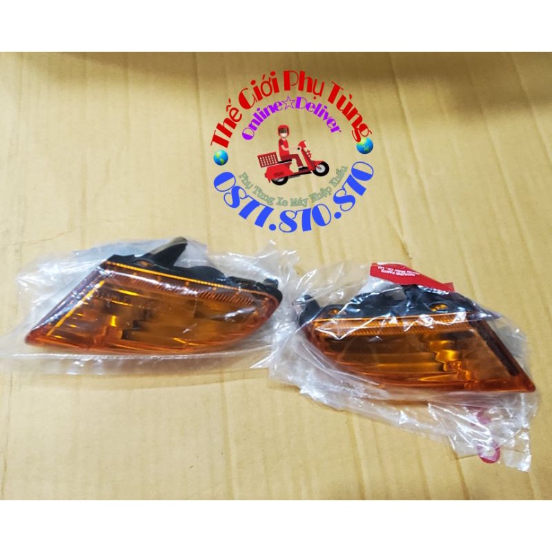Cặp đèn xi nhan trước Wave Thái 110 zin Honda Thái Lan, củ xi nhan Wave Thái hàng nhập khẩu
