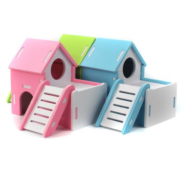 Nhà Gỗ 2 Tầng Có Cầu Thang Cho Hamster
