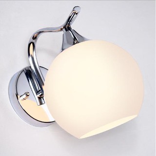 Đèn Tường Màu Đen/Inox, Tặng Kèm Búp