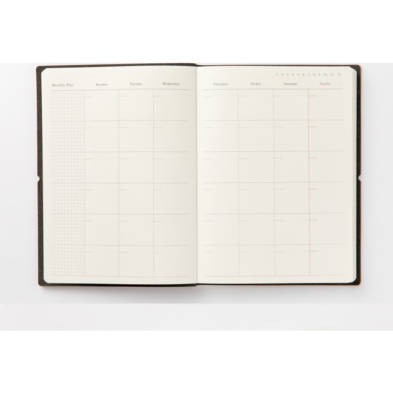 Sổ Nhật Ký Sổ Planner Lên Kế Hoạch ARTBOX Hàn Quốc Bìa Da Màu Đen